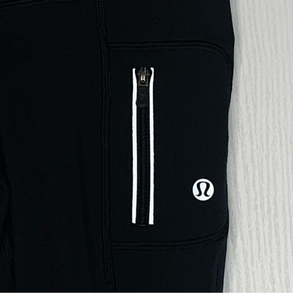 Lululemon Ankle Leggings Size 4 Front Zipper Pocket - Picture 9 of 15